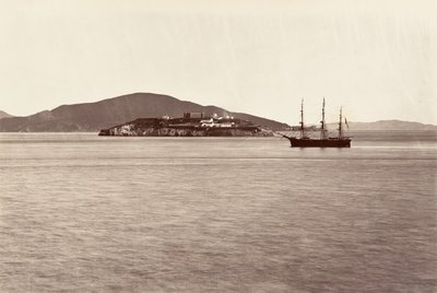 Alcatraz Island, San Francisco by Carleton Emmons Watkins