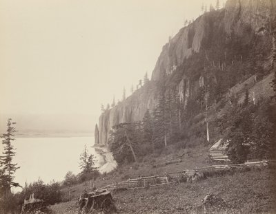 Cape Horn, Columbia River, 1867 by Carleton Emmons Watkins