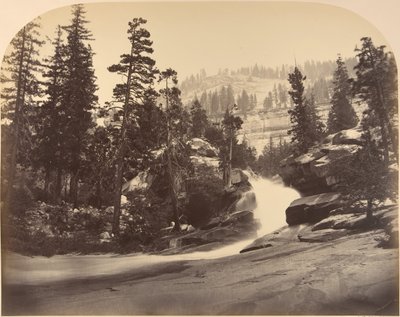Cascade, Nevada Fall on Left, View above Vernal Fall by Carleton Emmons Watkins