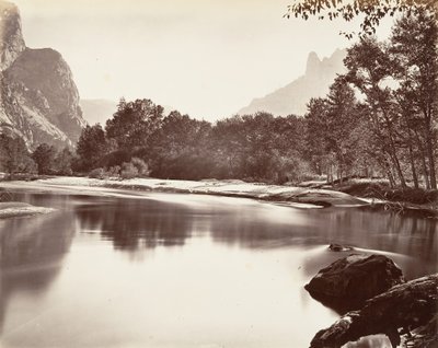 Looking Up Yosemite Valley by Carleton Emmons Watkins