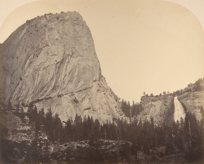 Mt. Broderick and Nevada Fall, 1861, Yosemite by Carleton Emmons Watkins