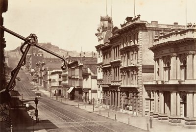 North Side of California Street, 1864, printed ca. 1876 by Carleton Emmons Watkins