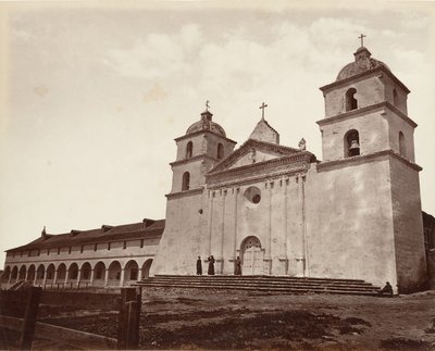 Old Mission Church, Santa Barbara by Carleton Emmons Watkins