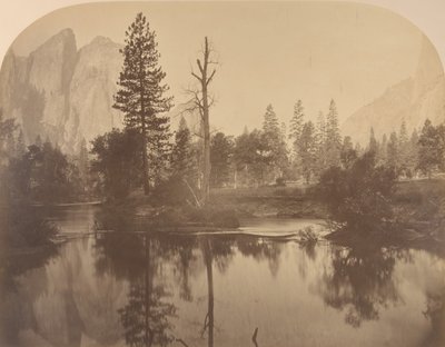 River View Down Valley, Cathedral Rock on Left by Carleton Emmons Watkins