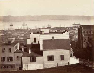 San Francisco, from California and Powell Streets by Carleton Emmons Watkins