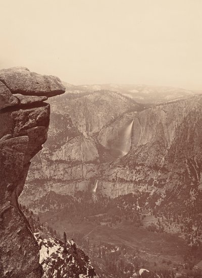 The Yosemite Falls, from Glacier Point by Carleton Emmons Watkins