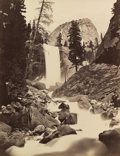 Vernal Fall, Yosemite by Carleton Emmons Watkins