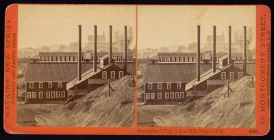 Consolidated Virginia Pan Mill, Virginia City by Carleton Watkins
