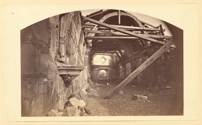 Mission El Carmelo Established 1770, Interior Monterey California by Carleton Watkins