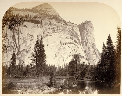 North Dome. Royal Arches - Washington Column by Carleton Watkins
