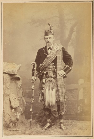 Portrait of a Man in Scottish Dress by Carleton Watkins