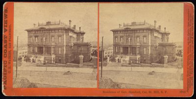 Residence of Gov. Stanford, Cal. St. Hill, S.F by Carleton Watkins