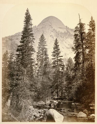 North Dome, 3729 ft. Yosemite by Carleton Watkins