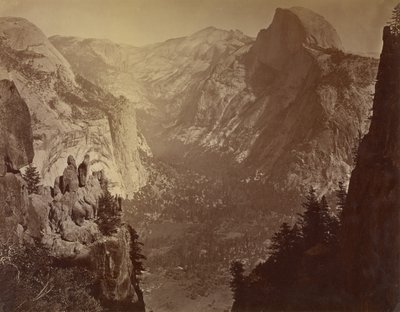 The Domes from Glacier Rock by Carleton Watkins