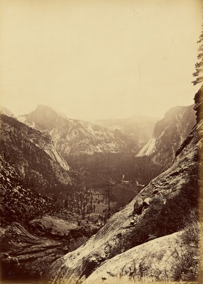 The Domes from the Foot of the Upper Yosemite by Carleton Watkins