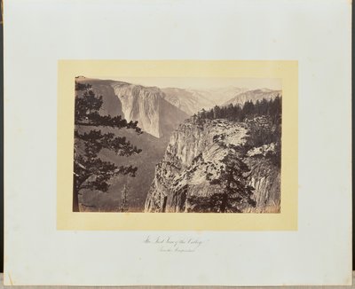 The First View of the Valley from the Mariposa Trail by Carleton Watkins