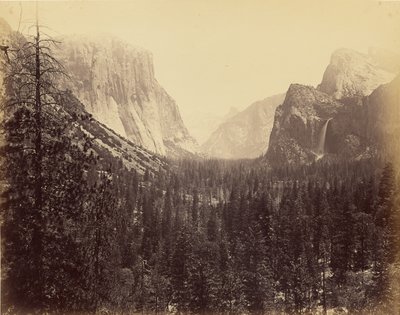 Yosemite Valley from Mariposa Trail by Carleton Watkins