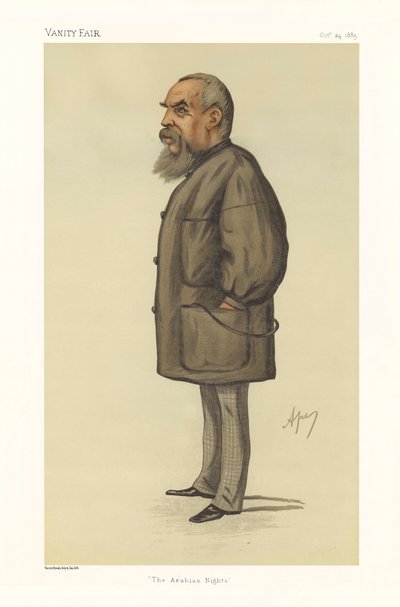 Captain Richard Francis Burton - portrait standing by Carlo (1839 89) Pellegrini