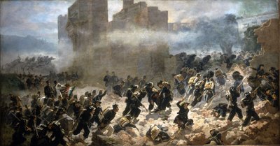 The Breach of Porta Pia - Rome, 20/09/1870. by Carlo Ademollo
