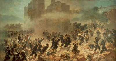 The Breach of Porta Pia, Rome 20 September 1870 by Carlo Ademollo