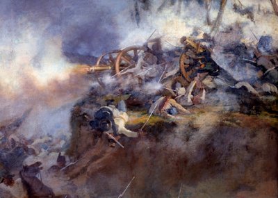 The Battle of San Martino on 24 June 1859 (Detail) by Carlo Ademollo