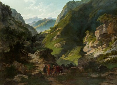 Travellers in the Mountains by Carlo Ademollo