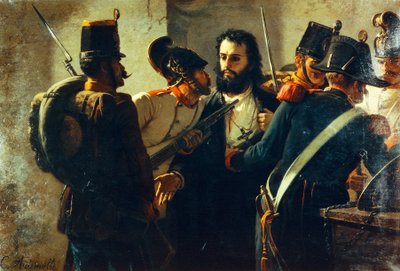 Ugo Bassi in Comacchio prison by Carlo Ademollo