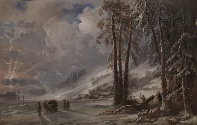 Forest at the foot of the Ural Mountains, 1872 by Carlo Bossoli