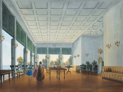 Interior in the Naryshkin Palace of Miskhor by Carlo Bossoli