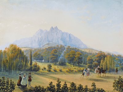 View of Miskhor in the Crimea, 1841-1842 by Carlo Bossoli