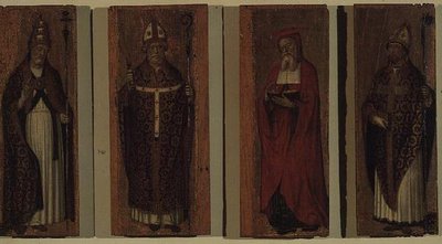 St. Gregory, St. Ambrose, St. Augustine, St. Jerome by Carlo Braccesco