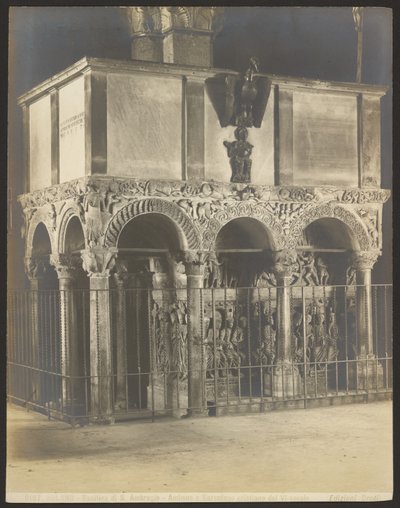 Milan - Basilica of St. Ambrose - Ambo and Christian Sarcophagus of the 6th Century by Carlo Brogi