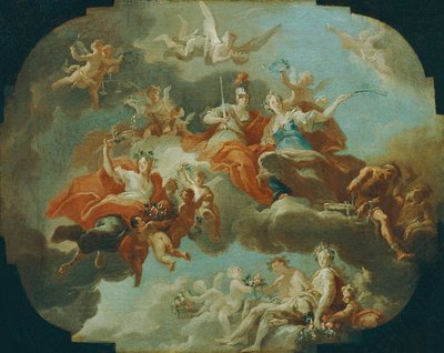 Allegory of Peace and Justice by Carlo Carlone