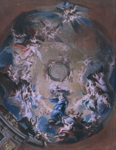 God the Father Receiving the Madonna of the Immaculate Conception by Carlo Carlone