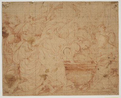 The Apostles Around the Tomb of the Virgin for the Lower Part of an Assumption by Carlo Cesio