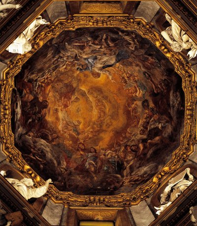 Assumption of the Virgin, by Carlo Cignani, fresco by Carlo Cignani