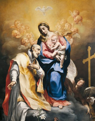 St. Philip Neri with Virgin and Child by Carlo Cignani