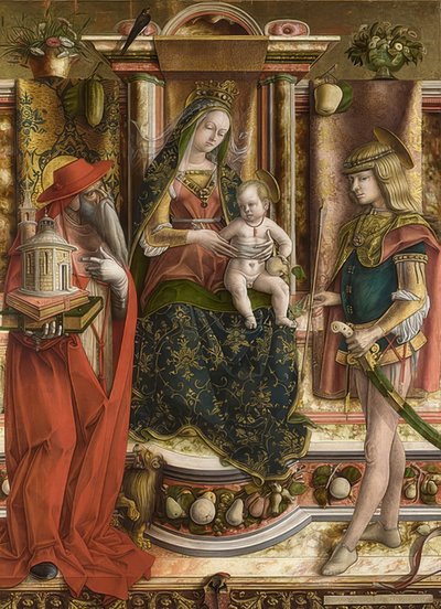 The Madonna of the Swallow (Madonna with the Swallow) by Carlo Crivelli