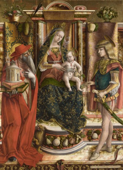 La Madonna della Rondine (The Madonna of the Swallow) by Carlo Crivelli