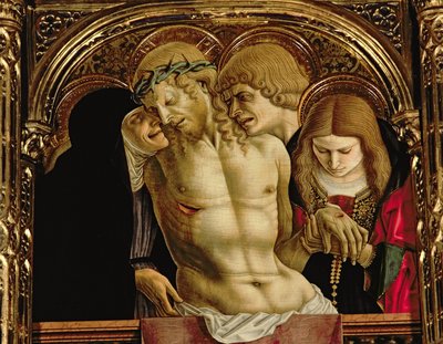 Lamentation of the Dead Christ (detail from the Sant