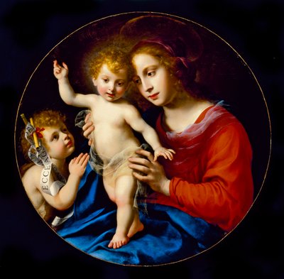 Madonna and Child with St. John the Baptist by Carlo Dolci