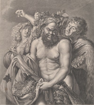 Bacchus Accompanied by a Bacchante and a Faun by Carlo Faucci