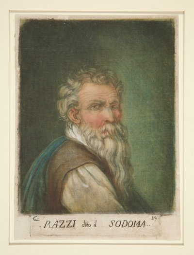 Portrait of G. A. Bazzi, also known as Il Sodoma by Carlo Lasinio
