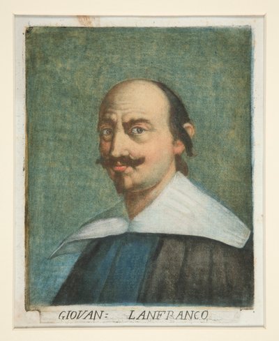 Giovanni Lanfranco, from Portraits of Painters by Carlo Lasinio