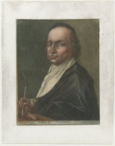 Portrait of Artist Carlo Cignani by Carlo Lasinio