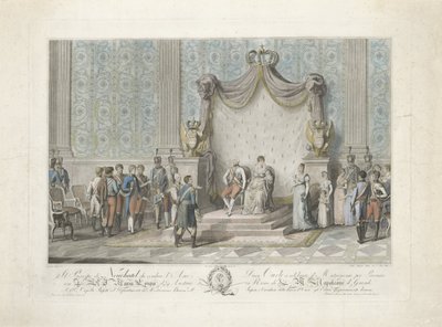 Prince of Neuchâtel Before Maria Louise of Austria by Carlo Lasinio