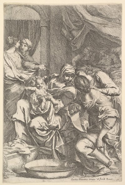 The Birth of the Virgin by Carlo Maratta or Maratti