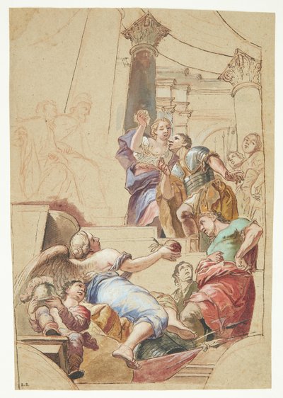 A Victorious General in Audience with a Ruling Couple by Carlo Maratti