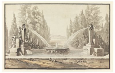 Design for a Fountain in a Park by Carlo Marchionni