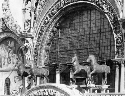 The horses of the Basilica of San Marco in Venice by Carlo Naya